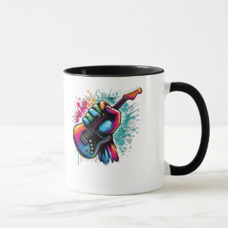 Colour Burst Guitar – Fistful of Rock & Roll Mug