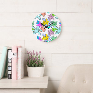 Colour Burst Large Clock