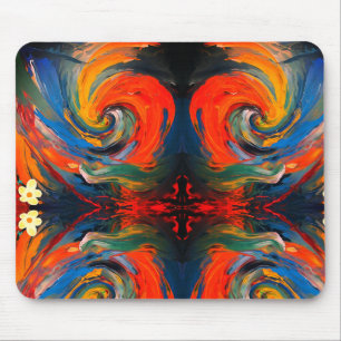 Colour Burst Spiral Mouse Mat