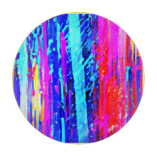 Colour Bursting Pattern Cutting Board