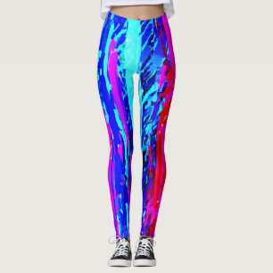 Colour Bursting Pattern Leggings