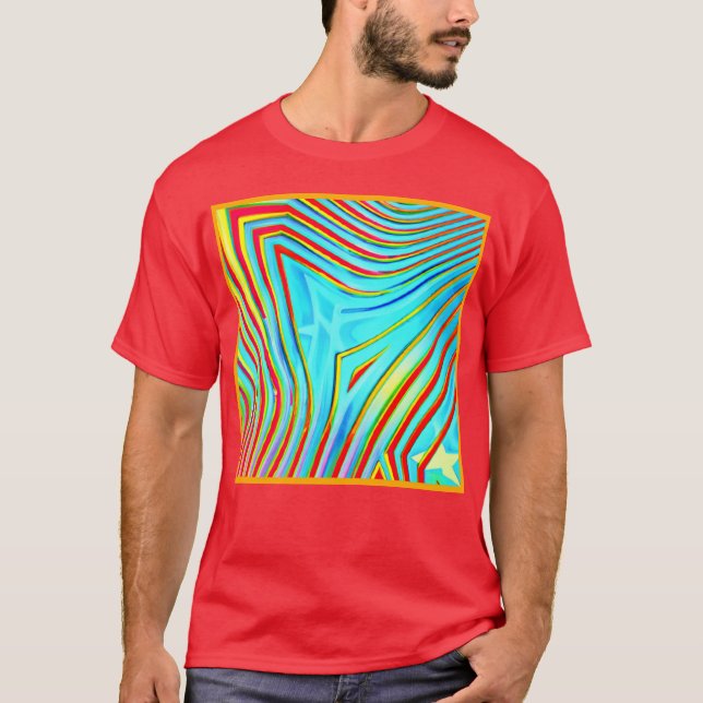 Colour Bursting Pattern T-Shirt (Front)