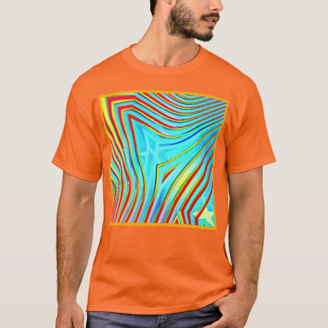Colour Bursting Pattern T-Shirt (Front)