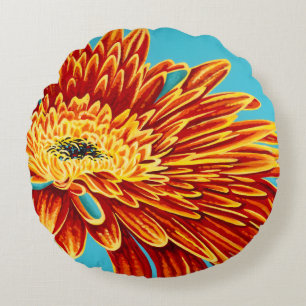 Colour Bursts I Round Cushion