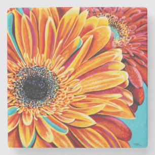 Colour Bursts II Stone Coaster