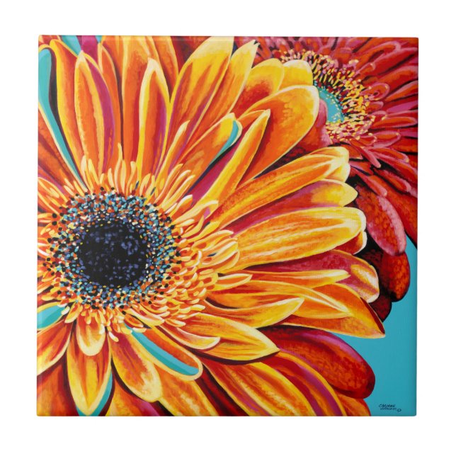 Colour Bursts II Tile (Front)