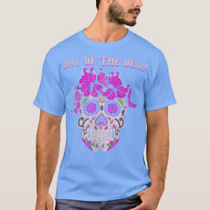 Colour Butterfly Sugar Bone Souls Day Muertos Day  T-Shirt