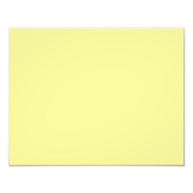 colour canary yellow photo print (Front)