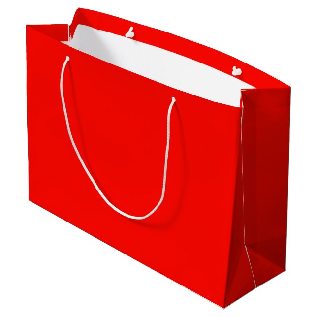 colour candy apple red large gift bag (Back Angled)