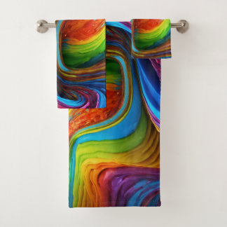 Colour Cascade Bath Towel Set