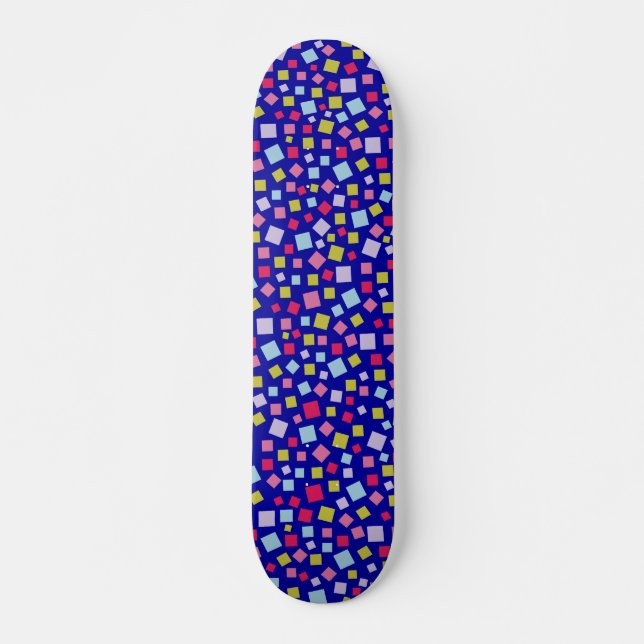Colour Cascade - Dark Blue Skateboard (Front)