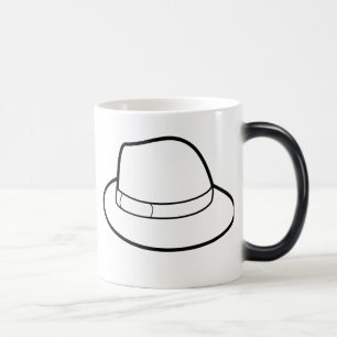 Colour Changing Heat Sensitive Fedora Hat Mug