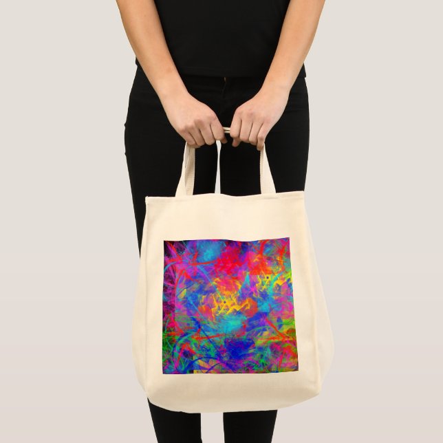 Colour Chaos Large Tote Bag (Front (Product))