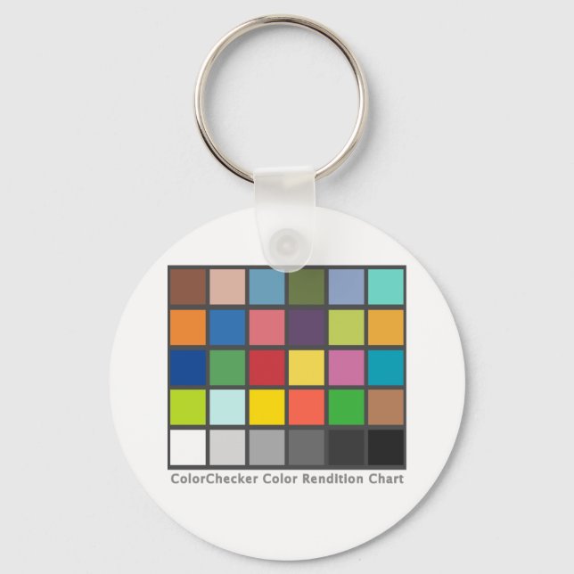 Colour Chequered Table Key Ring (Front)