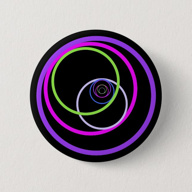 colour circles 6 cm round badge (Front)