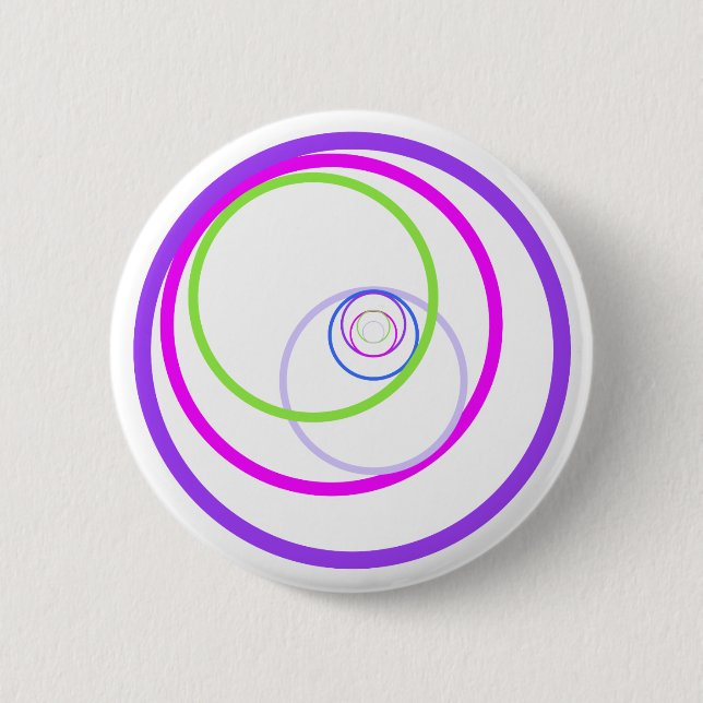 colour circles 6 cm round badge (Front)