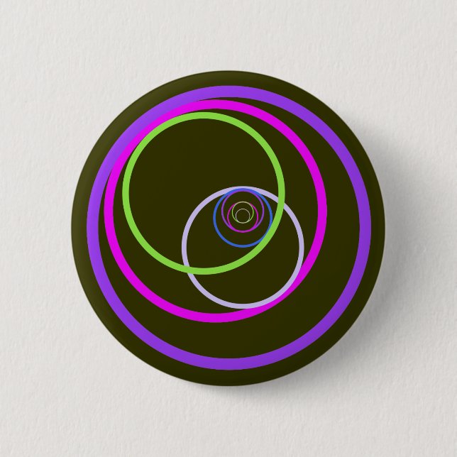 colour circles 6 cm round badge (Front)