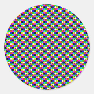 colour circles as classic round sticker