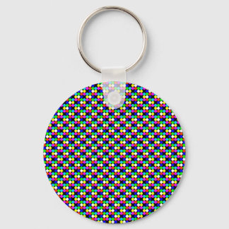 colour circles as key ring