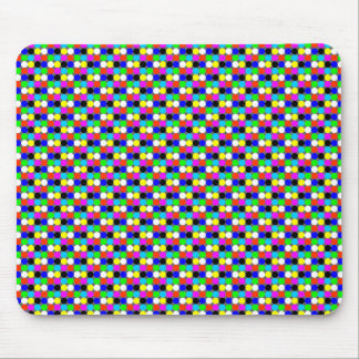 colour circles as mouse mat