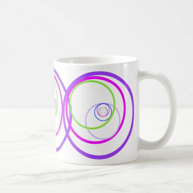 colour circles coffee mug (Right)