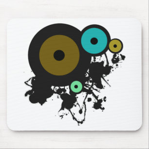 Colour Circles! Unique graphic design! Mouse Mat