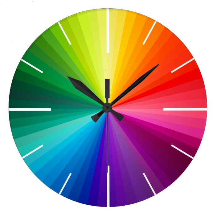 Colour Clock Zazzle.co.uk