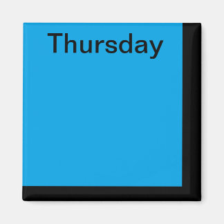 Colour Code Day of Week Magnet Calendar Visual Too