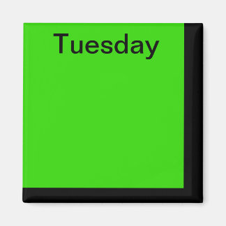 Colour Code Day of Week Magnet Calendar Visual Too