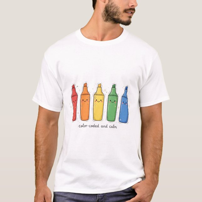 Colour-Coded and Calm — Planner Tee (Front)