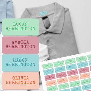 Colour Coded Boy & Girl Typewriter Font Clothing