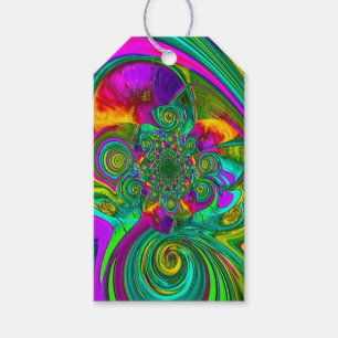 "Colour Coded Swirls" Gift Tags w/Twine