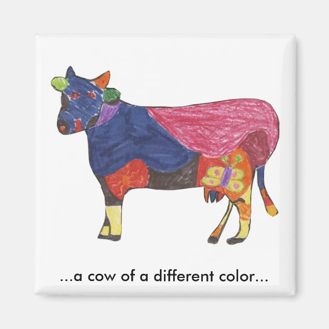 Colour Cow Magnet (Front)