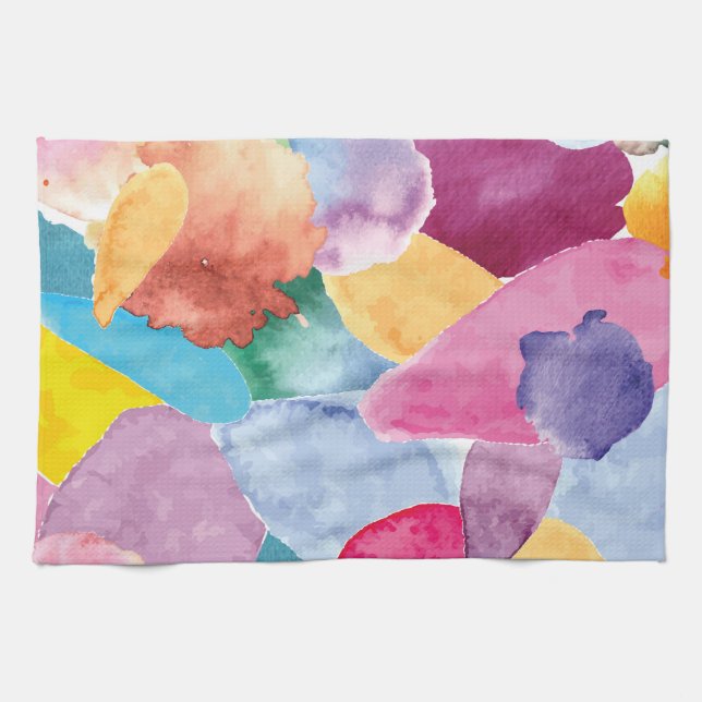 Colour crash 2 tea towel (Horizontal)