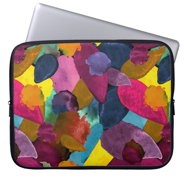 Colour crash 3 laptop sleeve (Front)