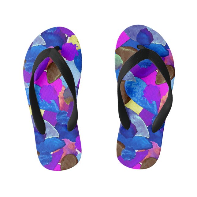 Colour crash 4 kid's flip flops (Footbed)