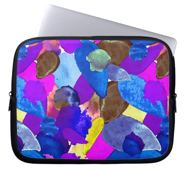 Colour crash 4 laptop sleeve (Front)