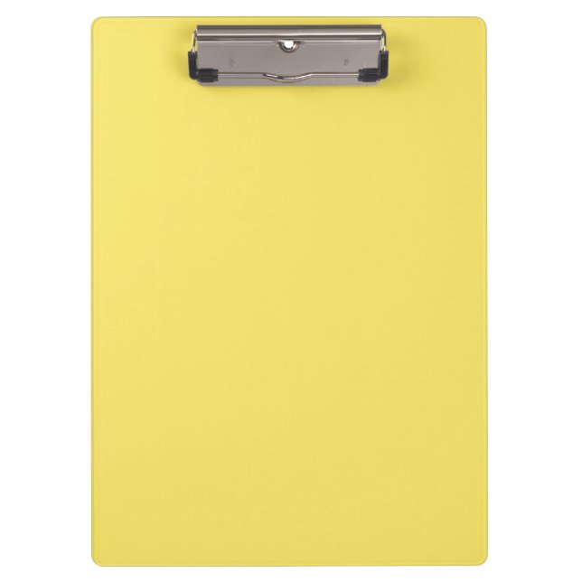 Colour Crayon Yellow Clipboard (Front)