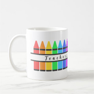 Colour Crayons For Teacher  Coffee Mug