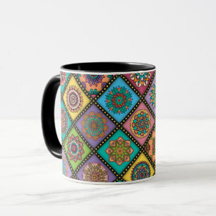 Colour Crazy Mandala Quilt Bee Mug