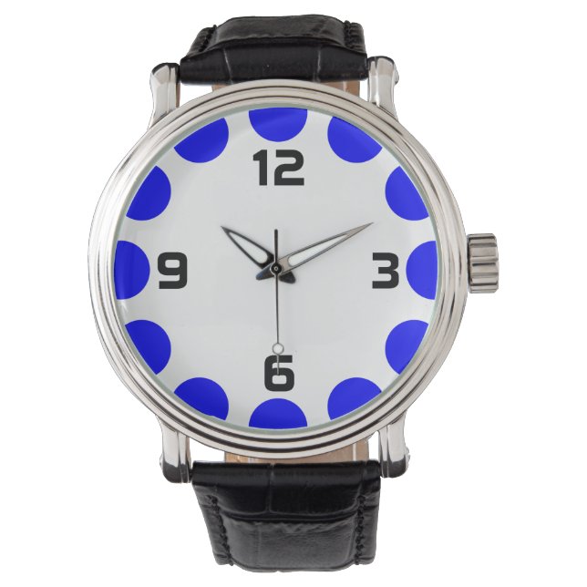 Colour Crescent - Blue and White Watch (Front)