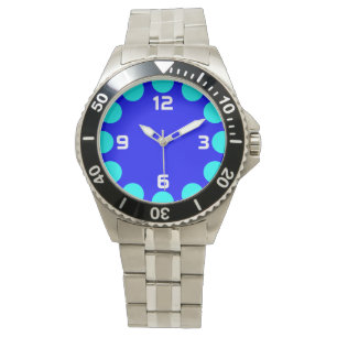 Colour Crescent - Cyan on Blue Watch