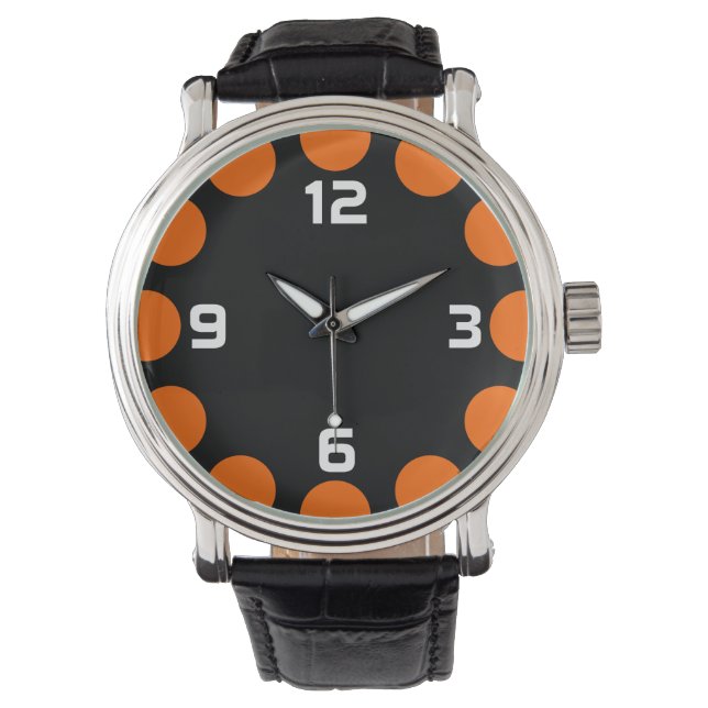 Colour Crescent - Orange on Black Watch (Front)