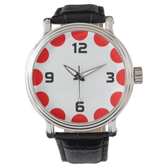Colour Crescent - Red on White Watch (Front)