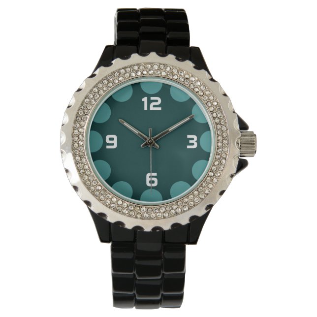 Colour Crescent - Shades of Teal Watch (Front)