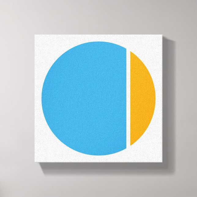 colour crush circles canvas print (Front)