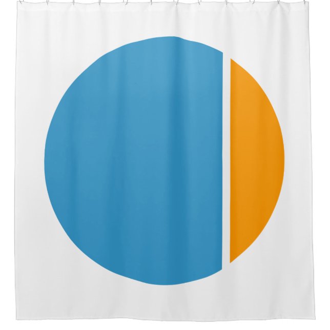 colour crush circles shower curtain (Front)