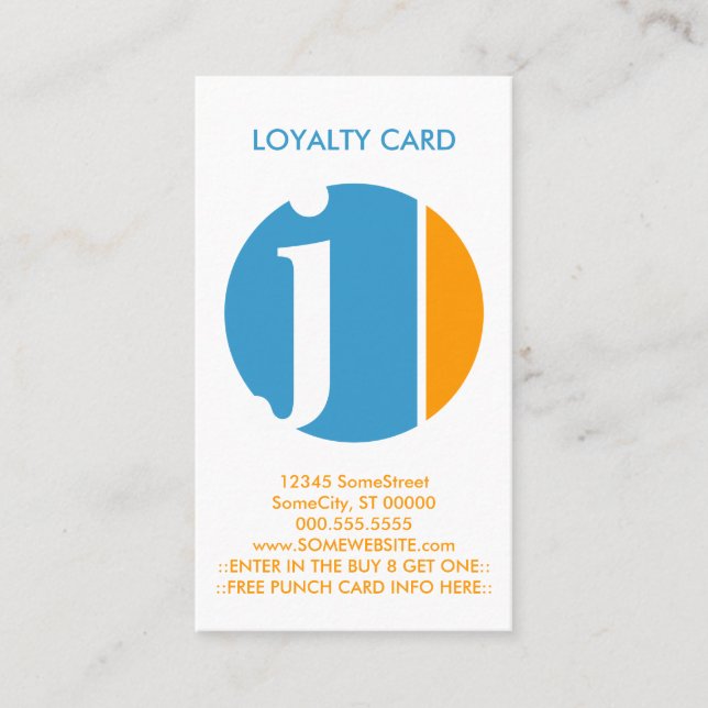 colour crush loyalty stamp card (Front)