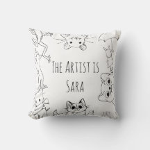 Colour & Cuddle Animal Pillow