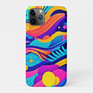 Colour Currents: A Dynamic Flow of Vibrant Hues iPhone 11 Pro Case